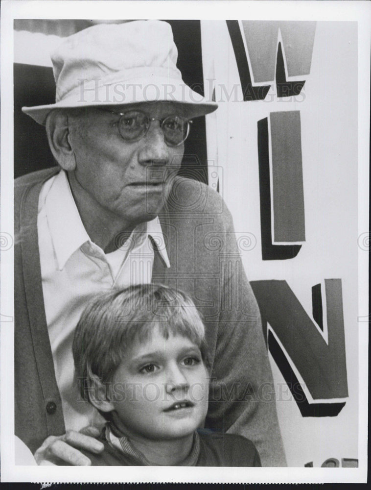 Melvyn Douglas & Keith Blanchard in Portrait of Grandpa Doc 1977 vintage promo photo print