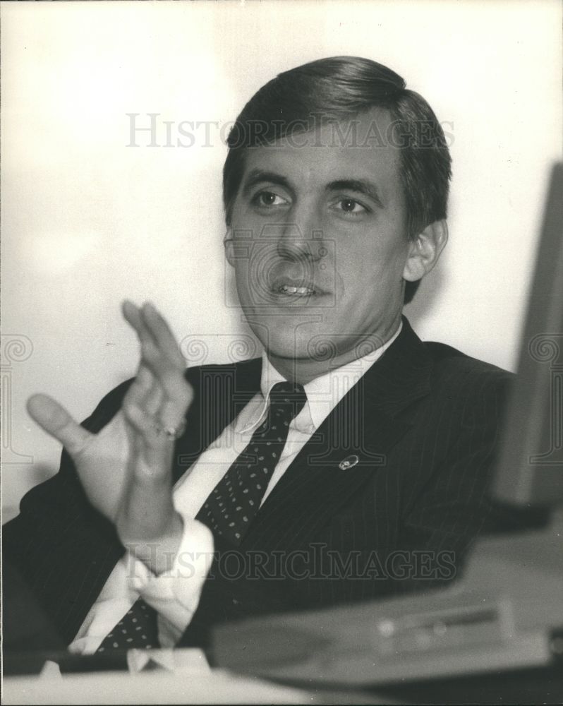1988 Press Photo Matthew Collier Mayor Flint Michigan