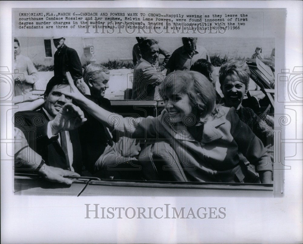 1966 Press Photo Candace Mossler Melvin Lane Powers Historic Images