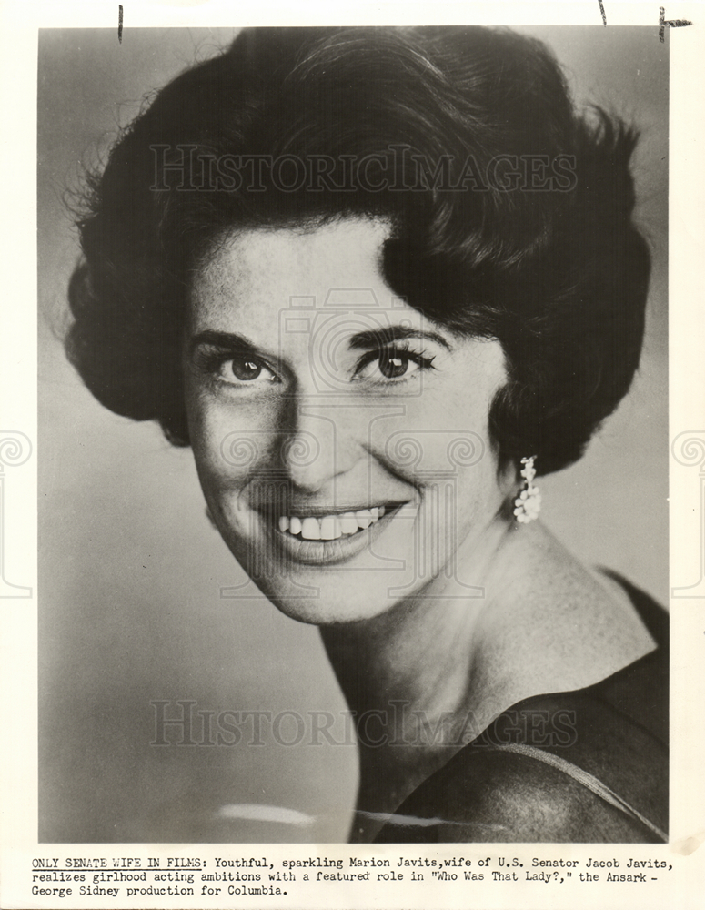 1960 Marion Javits Who Was That Lady Historic Images