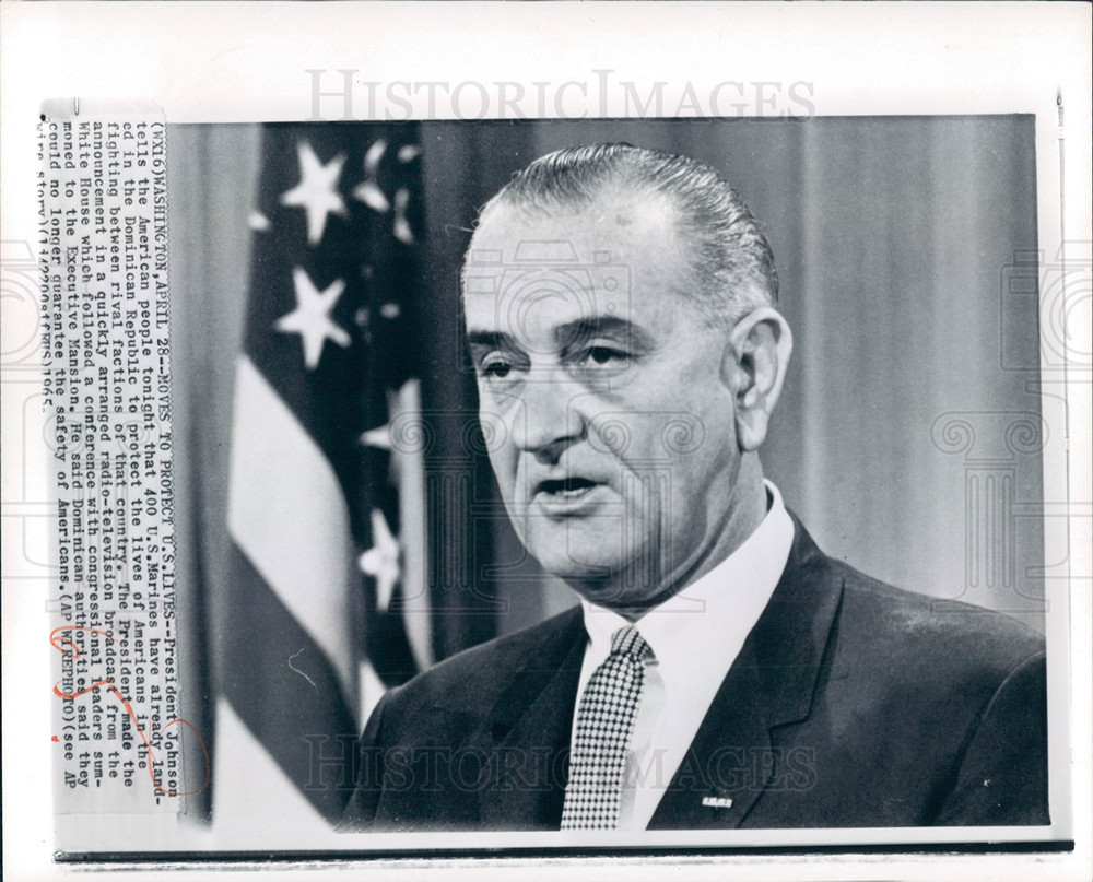 1965, Lyndon B. Johnson 36th President U.S. - Historic Images