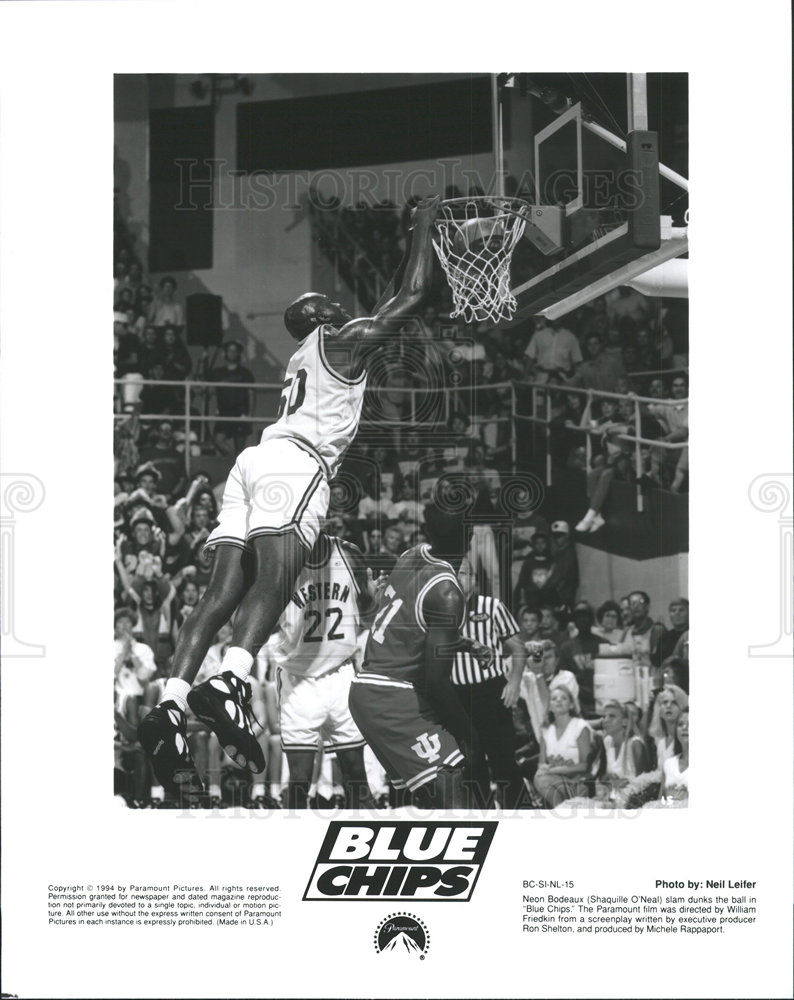 Shaquille O'Neal Basketball Player Film Movie Blue Chips 1994 vintage