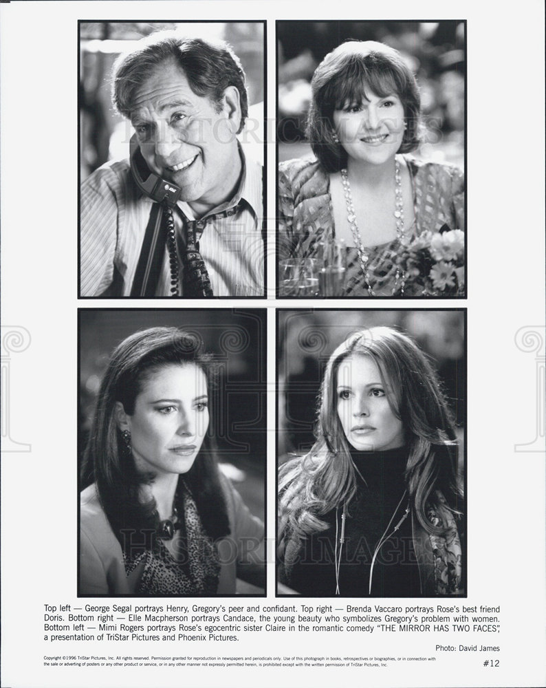 George Segal Brenda Vaccaro Elle Macpherson Mimi Rogers Comedy 1996 vintage  promo photo print - Historic Images