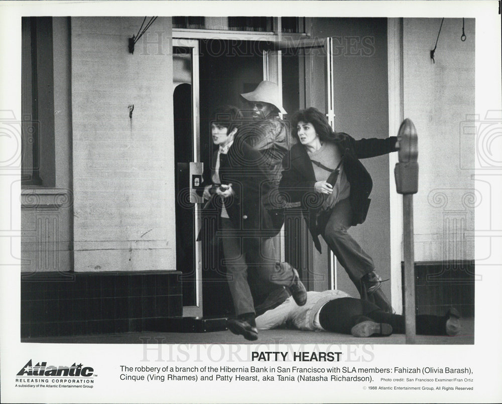 1988 Press Photo Patty Hearst Movie Olivia Barash Ving Rhames Film SLA.