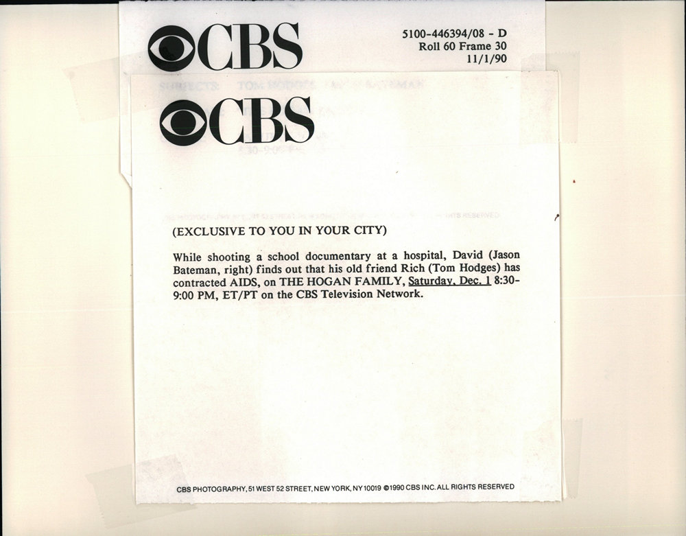 The Hogan Family Jason Bateman Tom Hodges CBS Television 1990 vintage ...