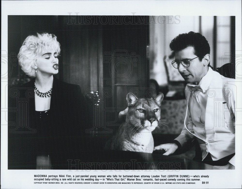 Madonna, Griffin Dunne, Who's That Girl 1987 vintage promo photo print ...