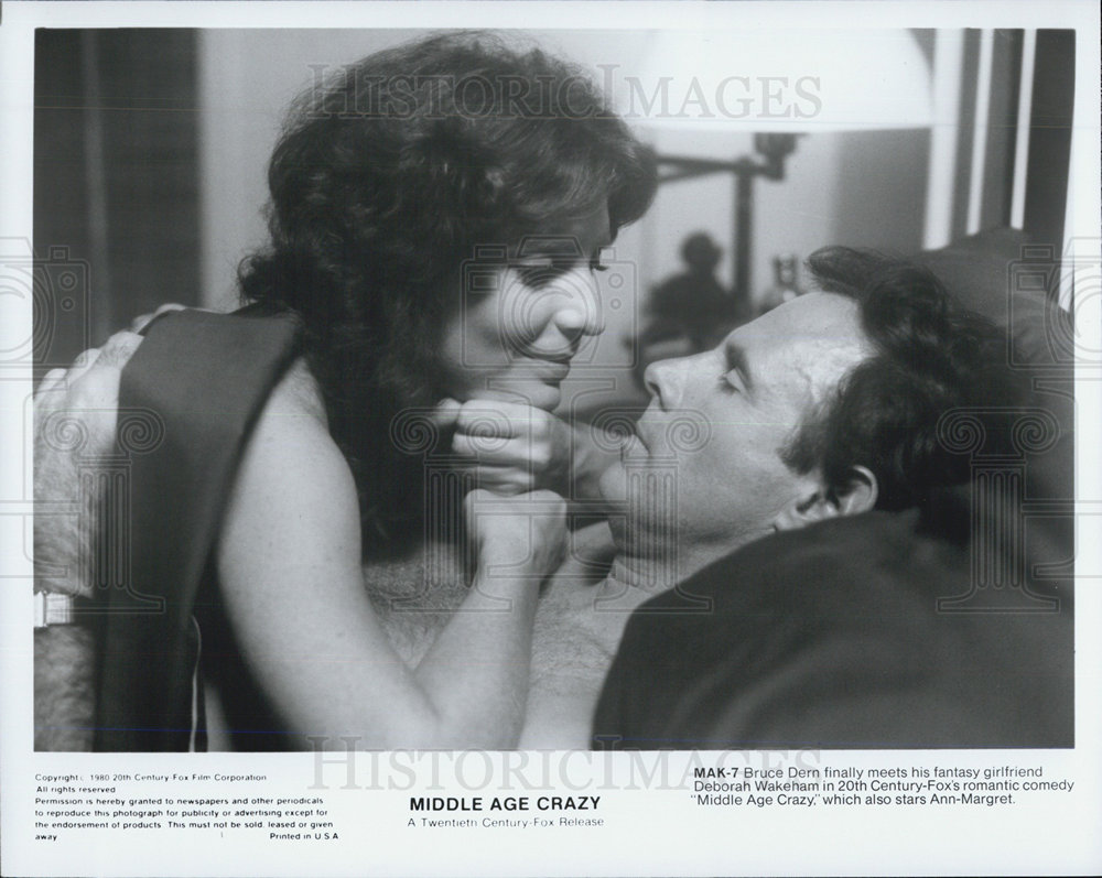 Middle Age Crazy Film Deborah Wakeham Bruce Dern Bed Scene 1980 vintage  promo photo print - Historic Images