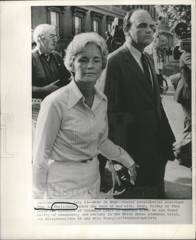 1974 Press Photo John D. Ehrlichman, former assistant to the President ...