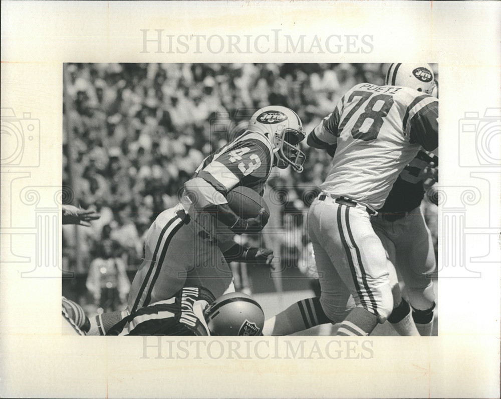 1974 Press Photo New York Jets Garry Puetz - Historic Images