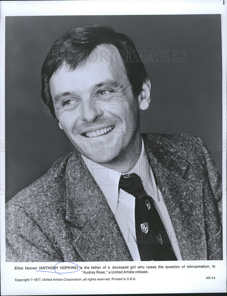 1977 Press Photo Anthony Hopkins Actor - Historic Images