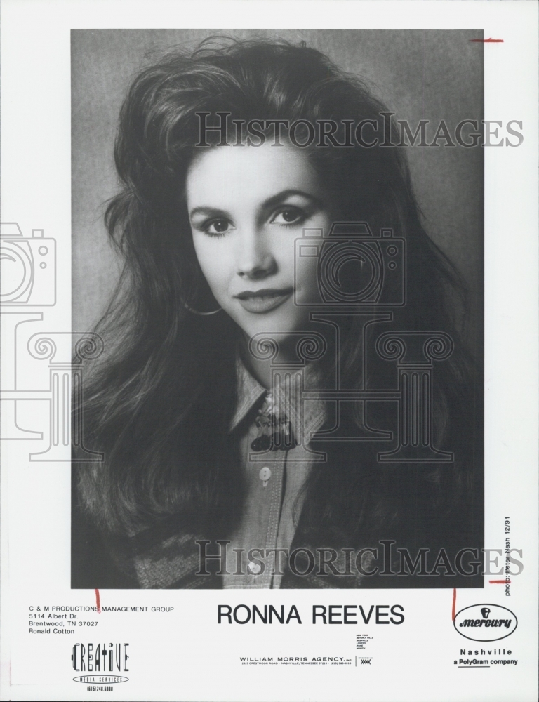 Singer Ronna Reeves on Mercury records 1992 Vintage Press Photo Print ...