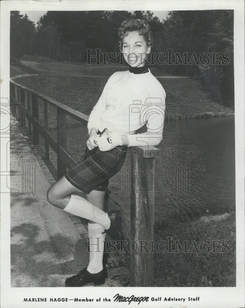 Marlene Hagge MacGregor golf staff member 1964 Vintage Press Photo ...