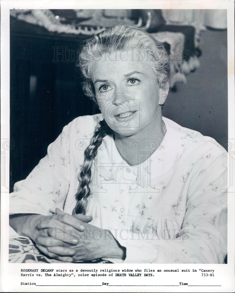1967 Hollywood Actress Rosemary DeCamp Press Photo - Historic Images