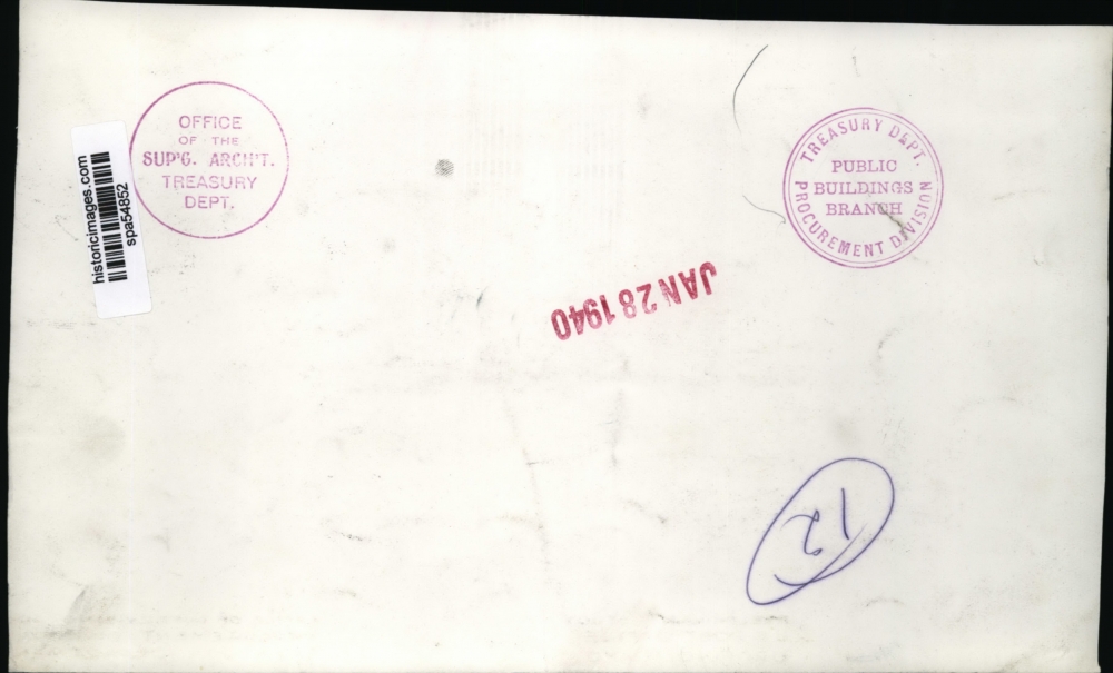 1940 Press Photo Preliminary study, US Post Office, Orofino, Idaho s