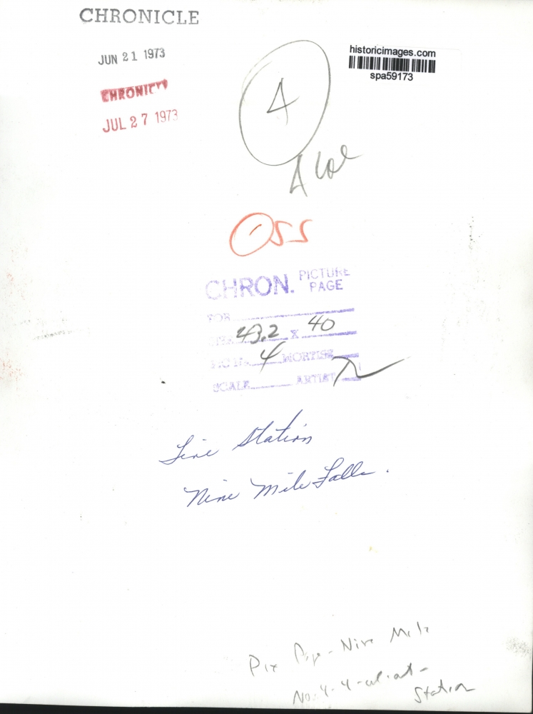 1973 Press Photo Nine Mile Falls fire station spa59173 Historic Images