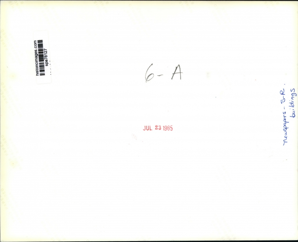 1985 Press Photo Newspapers Spokane Review office on 4th Street Coeu