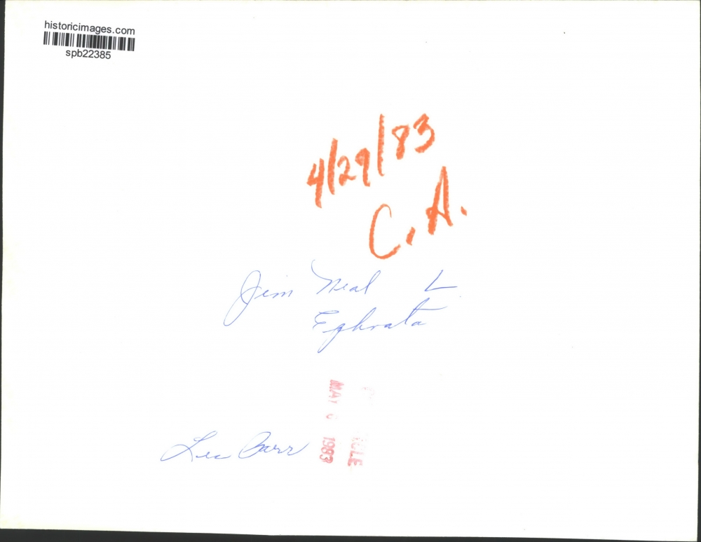 1983 Press Photo Mayor Les Parr and attorney Jim Neal, of Ephrata, Was